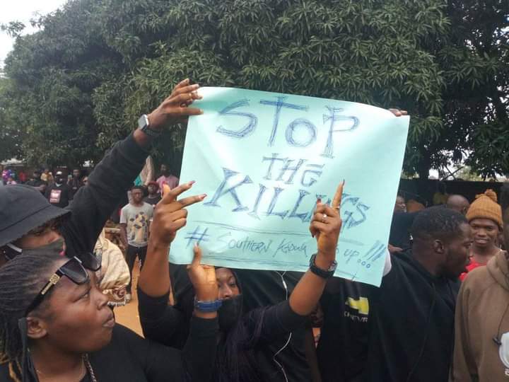 Read more about the article Youth protest killings in southern Kaduna