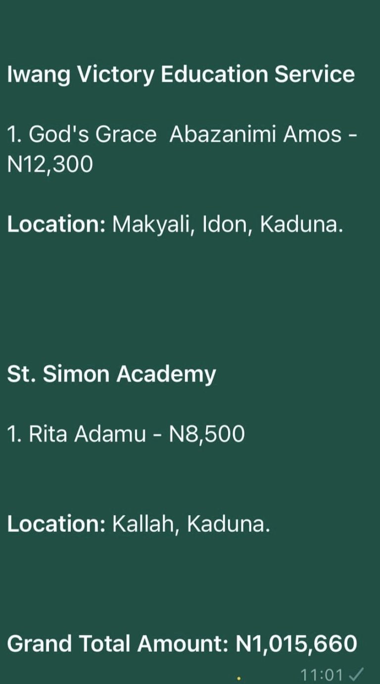 Read more about the article We are here soliciting for funds for our 67 vulnerable students at various stages in their pursuit of getting an education.